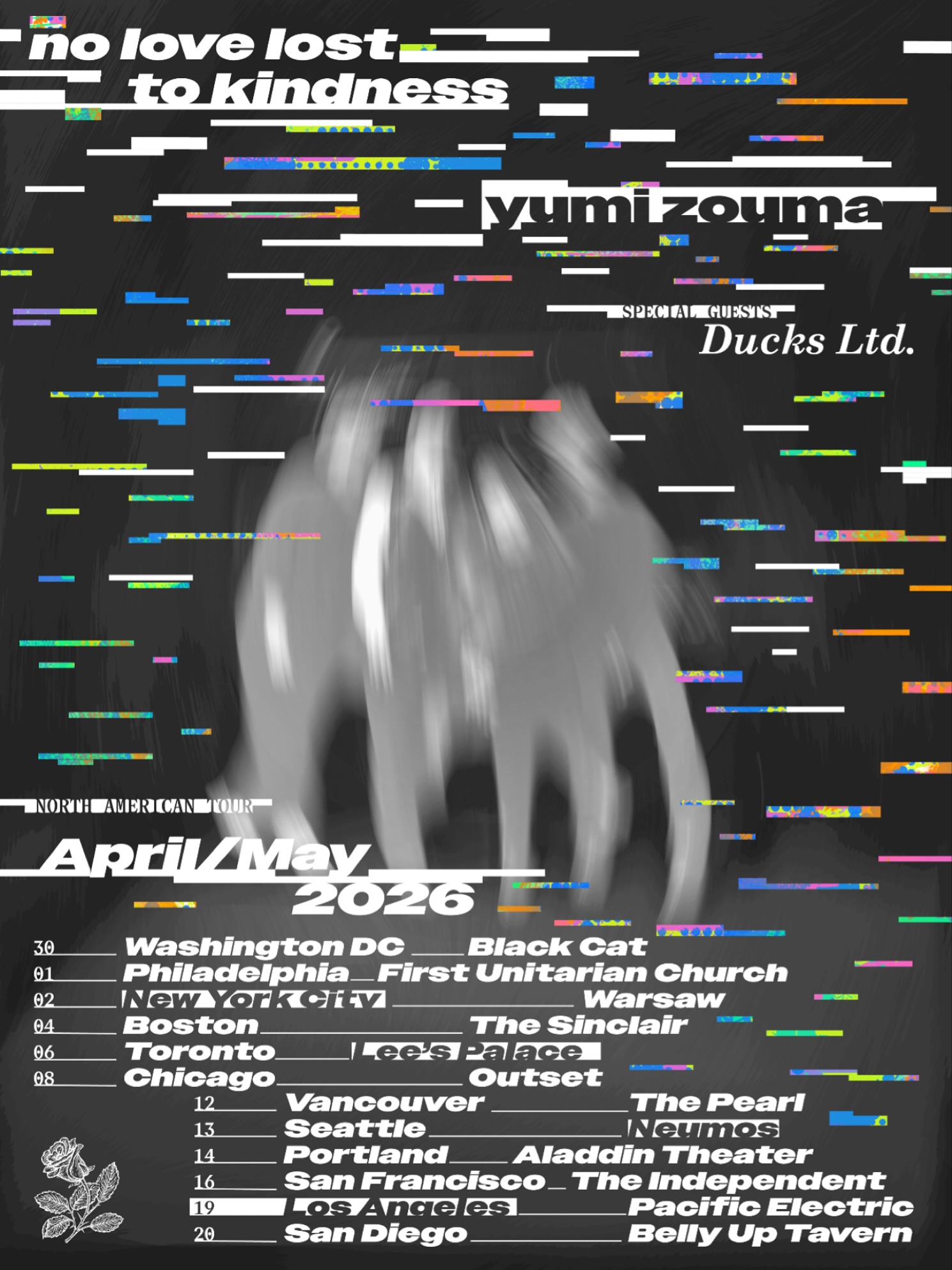 Yumi Zouma No Love Lost To Kindness Tour Poster 2026